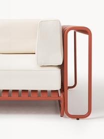 Modulares Garten-Loungesofa Caio, Bezug: 100 % Polyester Der hochw, Gestell: Aluminium, Off White, Terrakotta, B 305 x T 115 cm