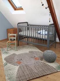 Tapis pour enfant Junko, Polypropylène, Gris, beige clair, vert foncé, larg. 120 x long. 170 cm