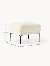 Sofa-Hocker Fluente, Bezug: 100 % Polyester Der strap, Gestell: Massives Kiefernholz, Bir, Webstoff Off White, B 62 x T 50 cm