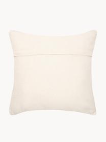 Housse de coussin 45x45 Toluca, 100 % coton, Beige, noir, larg. 45 x long. 45 cm