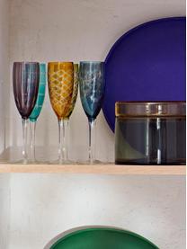 Súprava pohárov na sekt Cuttings, 6 dielov, Sklo, Červená, Ø 7 x V 24 cm, 230 ml