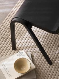 Krzesło z drewna dębowego Ready Dining, Stelaż: drewno dębowe lakierowane, Nogi: drewno dębowe lakierowane, Czarny, S 47 x G 50 cm