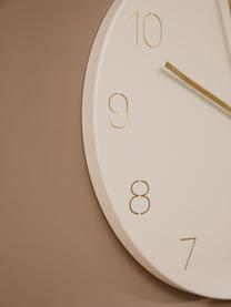 Reloj de pared Charm, Metal recubierto, Blanco, Ø 40 cm