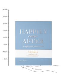 Fotoalbum Happily Ever After, Blau, Weiß, Silberfarben, Schwarz, 26 x 32 cm