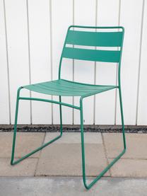 Chaise de jardin métal, empilable Lina, Vert