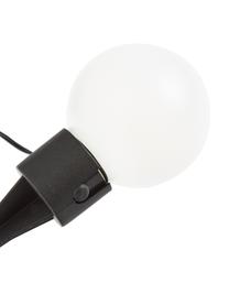 Solar LED lichtslinger Globus, 700 cm, 6 lampions, Zwart, wit, L 700 cm