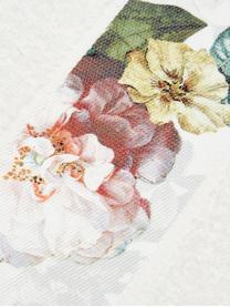 Handtuch Fleur in verschiedenen Größen, mit Blumen-Bordüre, 97% Baumwolle, 3% Polyester, Cremeweiß, Mehrfarbig, Handtuch, B 60 x L 100 cm