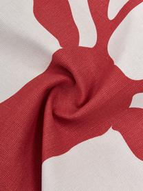 Funda de cojín doble cara Deer, 100% algodón, Rojo, An 45 x L 45 cm