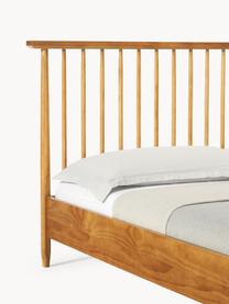 Łóżko z drewna sosnowego z zagłówkiem Windsor, Lite drewno sosnowe z certyfikatem FSC, Jasne drewno sosnowe, S 160 x D 200 cm