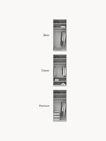 Armario modular Leon, 2 puertas (100 cm), diferentes variantes, Estructura: tablero aglomerado revest, Gris claro, Interior Basic (An 100 x Al 200 cm)