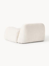 Fauteuil lounge en peluche-bouclette Wolke, Peluche-bouclette blanc cassé, larg. 138 x prof. 105 cm