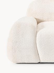 Loungesessel Wolke aus Teddy-Bouclé, Bezug: Teddy-Bouclé (100 % Polye, Füße: Kunststoff Dieses Produkt, Teddy-Bouclé Off White, B 138 x T 105 cm