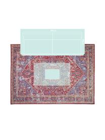 Tapis vintage Paulo, Rouge, bleu, beige