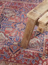 Tapis vintage Paulo, Rouge, bleu, beige