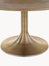 Table basse ronde Hypnotising, Aluminium, laqué, Doré, Ø 77 cm
