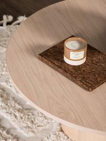 Okrągły stolik kawowy z drewna Olivia, Płyta pilśniowa średniej gęstości (MDF), Drewno naturalne lakierowane na jasno, Ø 80 cm