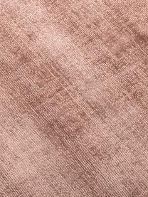 Handgeweven viscose vloerkleed Jane, Bovenzijde: 100% viscose, Onderzijde: 100% katoen, Terracotta, B 160 x L 230 cm (maat M)