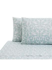 Set lenzuola in cotone Sola, Cotone

La biancheria da letto in cotone è piacevolmente morbida sulla pelle, assorbe bene l'umidità ed è adatta per chi soffre di allergie, Azzurro, bianco, 180 x 270 cm + 2 federe 50 x 80 cm