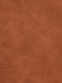 Silla tapizada en cuero sintético Gina, Tapizado: cuero sintético (poliuret, Patas: metal, Marrón caramelo, negro, An 44 x F 44 cm