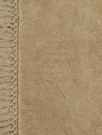 Tappeto bagno con frange Ivana, Cotone, Beige, Larg. 50 x Lung. 80 cm