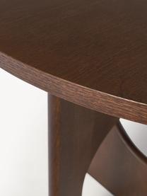 Ovaler Esstisch Apollo, in verschiedenen Grössen, Tischplatte: Eichenholzfurnier, lackie, Beine: Eichenholz, lackiert, Met, Eichenholz, dunkelbraun lackiert, B 180 x T 90 cm
