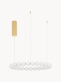 Grosse Dimmbare LED-Pendelleuchte Perla, verschiedene Grössen, Goldfarben, Weiss, Ø 62 cm