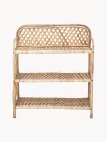 Petite étagère en roseau Ezra, Roseau, Beige, larg. 60 x haut. 70 cm