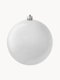 Boules de Noël incassables Stix, 2 pièces, Plastique, Argenté, Ø 14 cm, 2 pièces