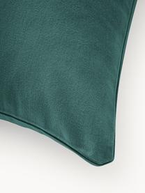 Flanelový povlak na polštář Biba, Tmavě zelená, Š 40 cm, D 80 cm