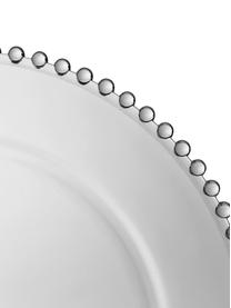 Assiette de présentation en verre Perles, Verre, Transparent, Ø 33 cm