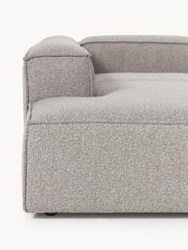 Modulo angolare chaise longue in bouclé Lennon, Rivestimento: bouclé (100% poliestere) , Struttura: legno di pino massiccio, , Piedini: plastica Questo prodotto , Bouclé taupe, Larg. 119 x Prof. 180 cm, angolo a sinistra