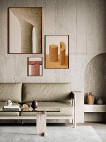 Poster Artwall no. 05 met lijst, set van 3, Lijst: grenenhout, Beige- en bruintinten, Set met verschillende formaten