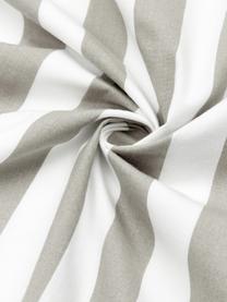 Pruhovaná obliečka na vankúš z bavlny s volánmi Averni, 2 ks, Béžová, biela, Š 40 x D 80 cm