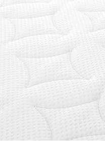 Premium Boxspringbett Phoebe, Matratze: 7-Zonen-Taschenfederkern , Füße: Massives Buchenholz, lack, Beige, 140 x 200 cm