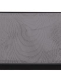 Standregal Seaford aus Holz und Metall, Gestell: Metall, pulverbeschichtet, Holz, schwarz lackiert, B 77 x H 79 cm