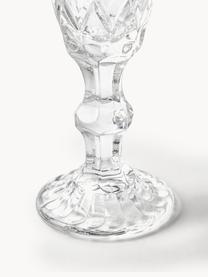 Súprava pohárov na šampanské Geometric, 4 diely, Sklo, Priehľadná, Ø 6 x V 20 cm, 130 ml