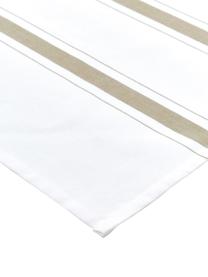 Baumwoll-Geschirrtücher Halida mit Streifen und Karomuster, 2 Stück, 100% Baumwolle, Weiß, Olivgrün, 55 x 75 cm