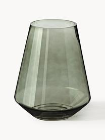 Mundgeblasene Glas-Vase Joyce, Glas, Grün, Ø 17 x H 21 cm