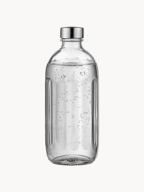 Glas-Wasserflaschen Carbonator Pro, 2 Stück, Verschluss: Metall, beschichtet, Transparent, Silberfarben, Ø 8 x H 26 cm, 700 ml