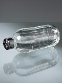 Glazen waterflessen Carbonator Pro, 2 stuks, Sluiting: gecoat metaal, Transparant, zilverkleurig, Ø 8 x H 26 cm, 700 ml