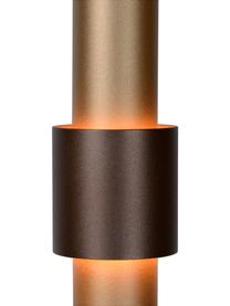 Kleine Cluster-LED-Pendelleuchte Margary, Baldachin: Aluminium, beschichtet, Taupe, Dunkelbraun, Ø 28 x H 36 cm