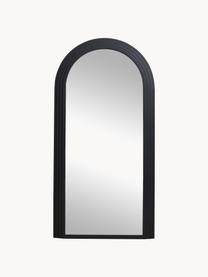 Anlehnspiegel Falco, Rahmen: Metall, pulverbeschichtet, Spiegelfläche: Spiegelglas, Schwarz, B 100 x H 203 cm