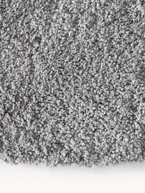 Tapis rond moelleux à poils longs Leighton, Gris, Ø 150 cm (taille M)