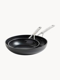 Poêles à frire avec revêtement antiadhésif KitchenAid, lot de 2, Noir, Lot de différentes tailles