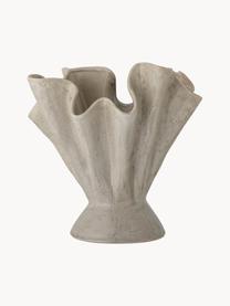 Vase avec finition matte Plier, haut. 29 cm, Grès cérame, Grège, mat, Ø 29 x haut. 29 cm