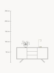 Tafellamp Gael met draadloze oplaadfunctie, Lampenkap: opaalglas, Lichtbeige, wit, B 11 x H 38 cm