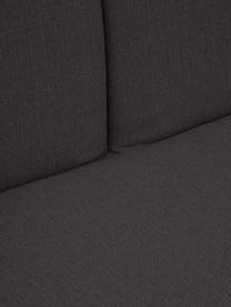 Schlafsofa Fluente (3-Sitzer), Bezug: 80 % Polyester, 20 % Rami, Gestell: Massives Kiefernholz, FSC, Füße: Metall, pulverbeschichtet, Webstoff Anthrazit, B 220 x T 88 cm