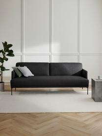 Schlafsofa Fluente (3-Sitzer), Bezug: 80 % Polyester, 20 % Rami, Gestell: Massives Kiefernholz, Webstoff Anthrazit, B 220 x T 88 cm