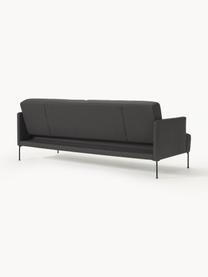 Schlafsofa Fluente (3-Sitzer), Bezug: 80 % Polyester, 20 % Rami, Gestell: Massives Kiefernholz, Webstoff Anthrazit, B 220 x T 88 cm