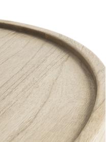 Table basse ronde en bois Tenda, Margousier, Beige, Ø 60 cm